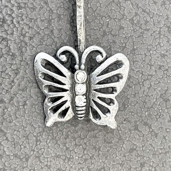 Vintage! Single Metal, Embellished, Butterfly Hair Clip. From the Mid-1990s. - Picture 3 of 3